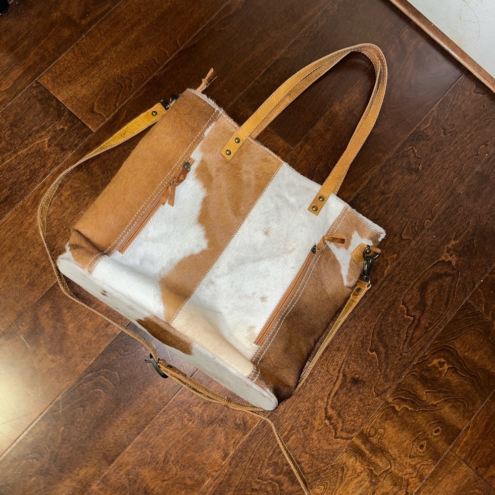Myra Bag Cowhide Purse with Conceal Carry Pocket